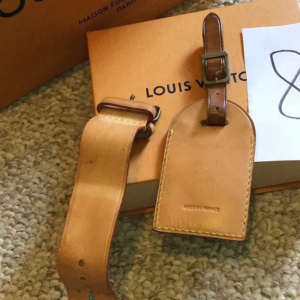💯% ✨Louis Vuitton✨💕 Large luggage tag and strap - Picture 5 of 7